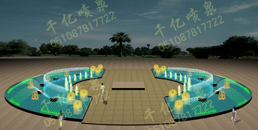 Square fountain 011