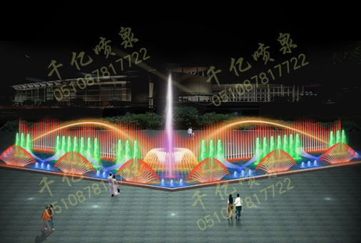 Square fountain 012