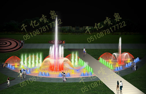 Square fountain 014