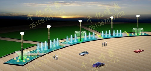 Square fountain 016