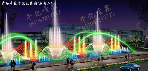 Square fountain 022